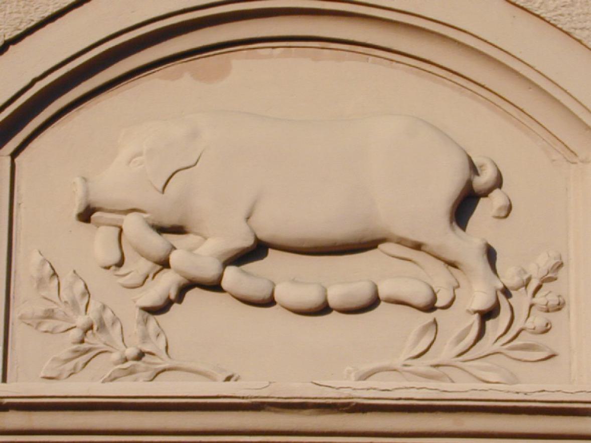 Wo hat das Schwein die Wurst geklaut?
